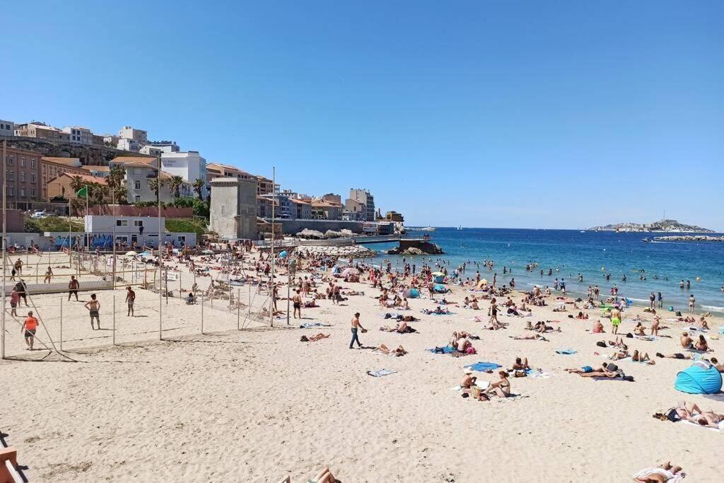 Catalans-Air-Conditioned, Balcony 2 Min Walk Catalans Beach Marseille Ngoại thất bức ảnh